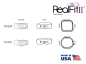 Preview: RealFit™ II snap - Bagues, M. inf., combin. simple (dent 37)  Roth .018"