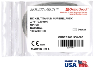 Nickel-titane SE (superélastique), Natural, ROND