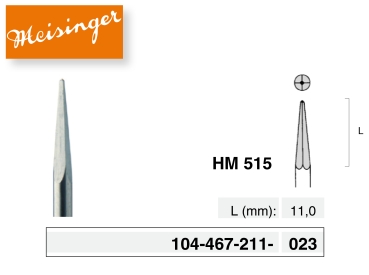Fraise pointue de laboratoire pour films de thermoformage  "HM 515"