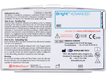 Bright™ ADVANCED, Kit (M. sup.  3 - 3), MBT* .018"