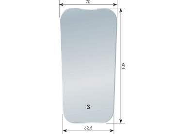 Miroir photo n° 3 (occlusal, standard) pour support de miroir photo antibuée