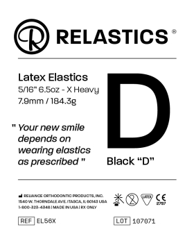 Elastiques intra-oraux Relastics™, latex, Diamètre 5/16" = 7,9 mm