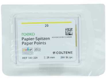Pointes de papier color ISO 20 200pcs