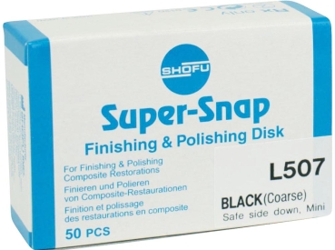 Super-Snap noir grossier mini ES 50pc