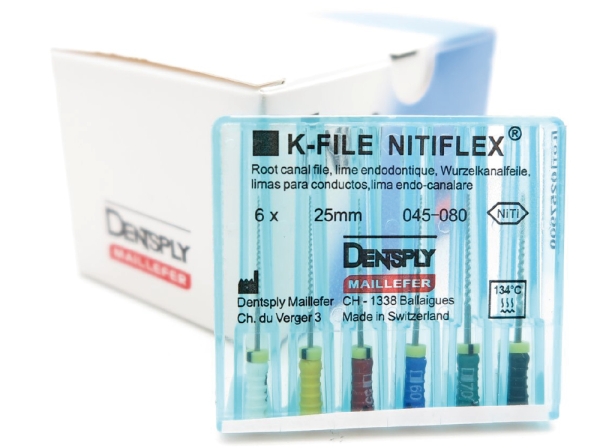 Nitiflex® K-File - Longueur 21 mm,  ISO 020, jaune