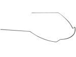 Arc d'intrusion (Nickel-Titane), .016" x .022", M. inférieure, court