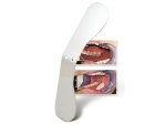 Miroir photo en acier inoxydable,lingual mâchoire supérieure + inférieure